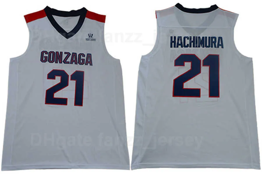 Bulldogs No21 Rui Hachimura Navy Blue Basketball Stitched NCAA Jersey