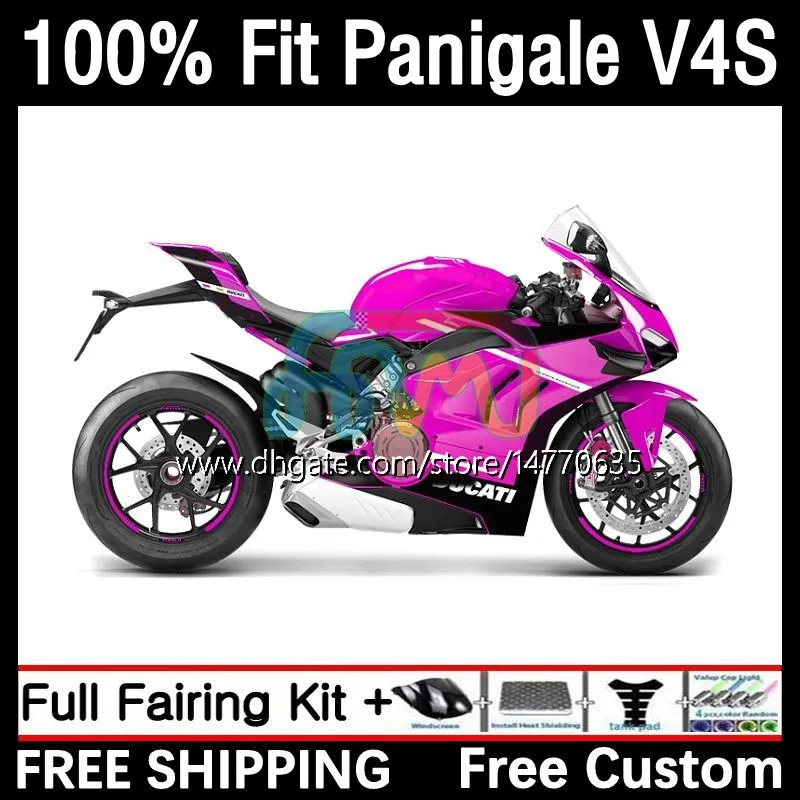 OEM Fairings for Ducati Panigale v 4 V4 S R V4S V4R 18-21 Body Kit 1DH.83 Street Fighter V4-S V4-R V-4S 2018 2019 2020 2021 V-4R 18 19 20 21 Ingection Mould Mould Rose Black Black
