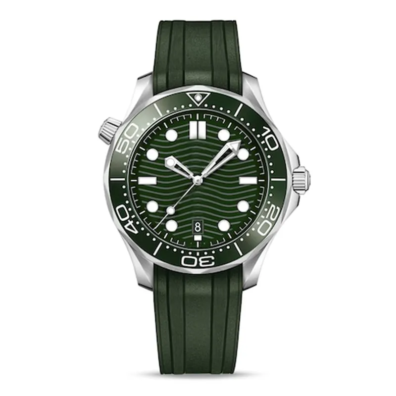 2022ss NUOVO MODELLO VERDE GD Men Diver Mens Orologio di lusso con lunetta in ceramica Orologi Origina Movimento meccanico automatico Diver 300M master montre de luxe Orologi da polso