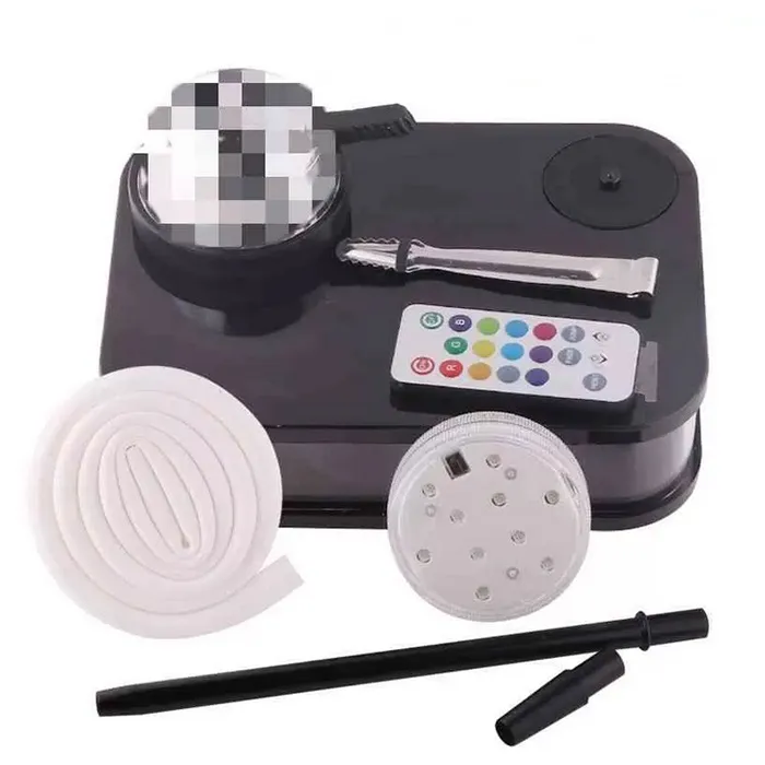 Wholesale Complete Set Of Wholesale Acrylic Square Hookahs With Lamp In