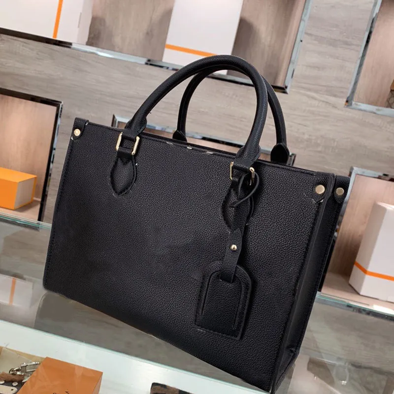 Toles Bags Super Large Shopping Shoulder Plain Genuine Leather Letter Long Strap Internal Zipper