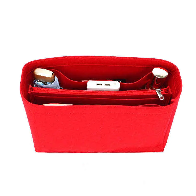 VILT DOEK INSERT ZAKKEN VOOR HANDTAS COSMETISCHE TAS MAMA Make Organizer Reizen Innerlijke Purse Fit Onthego Tassen 220611320H