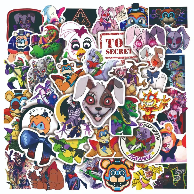 New Five Nights At Freddys Security Breach Stickers Graffiti