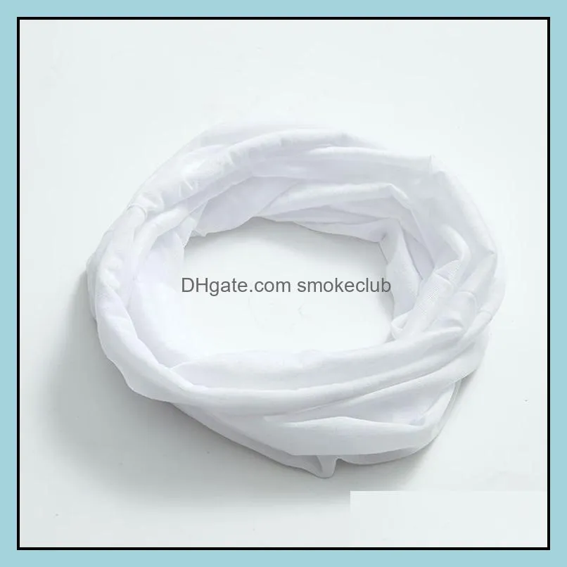 NEWDesigner Mask Sublimation Magic Turban White Blank Sublimated Headscarf Customized Diy 9.84*19.3inch Polyester Mutifunctional