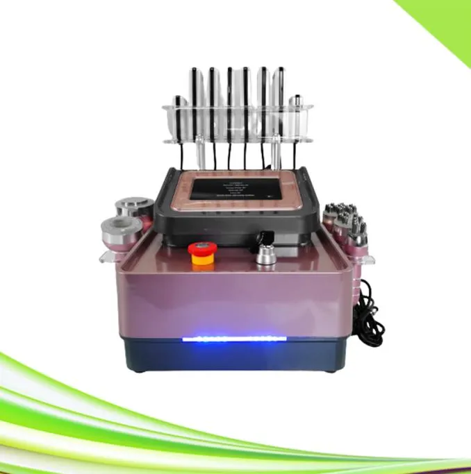 6 in 1 Draagbare spa Cavitatie Machine Afslanken Lifting Butt Vacuum Lipo Laser 40K Cavitatie Machine