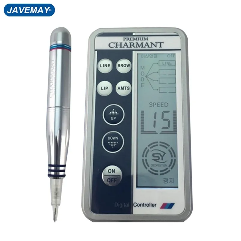 Bordado profesional coreano Cada de cejas Charmant Tattoo Machine Pen para MTS Semipermanent Makeup Microblading Liner Shader J010 220708