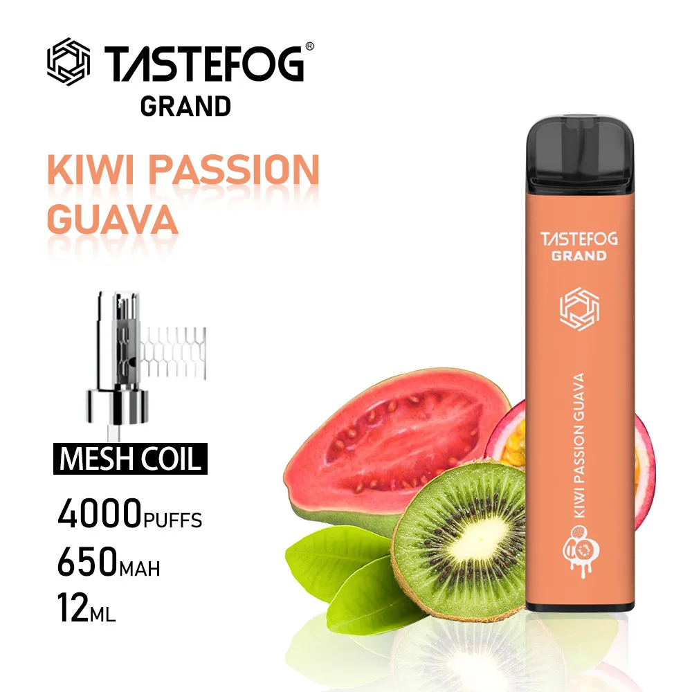 DX Tastefog Lux Bars Puffs Tek Kullanımlık Vape Kalem 4000 Puf Yüklü% 5 NIC Toptan Fiyatla