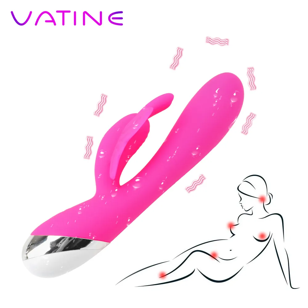 VATINE 10 Speed ​​Clittoris Stymulator Butdo Dildo Vibrator Sexy Shop Toys for Women Produkty Av Stick Różdżka
