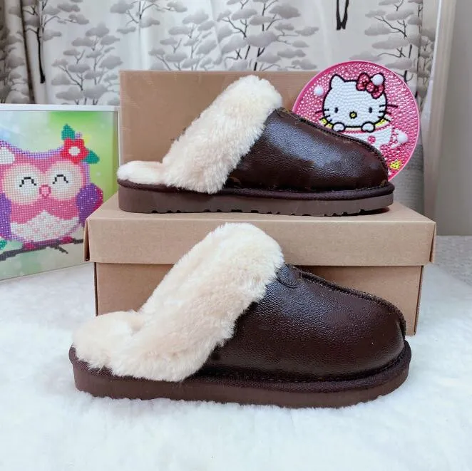 Women Men snow boots Brown Flower Slippers Lady girl Childer Slipper Boots Light and warm 2023 classic uggitys shoes