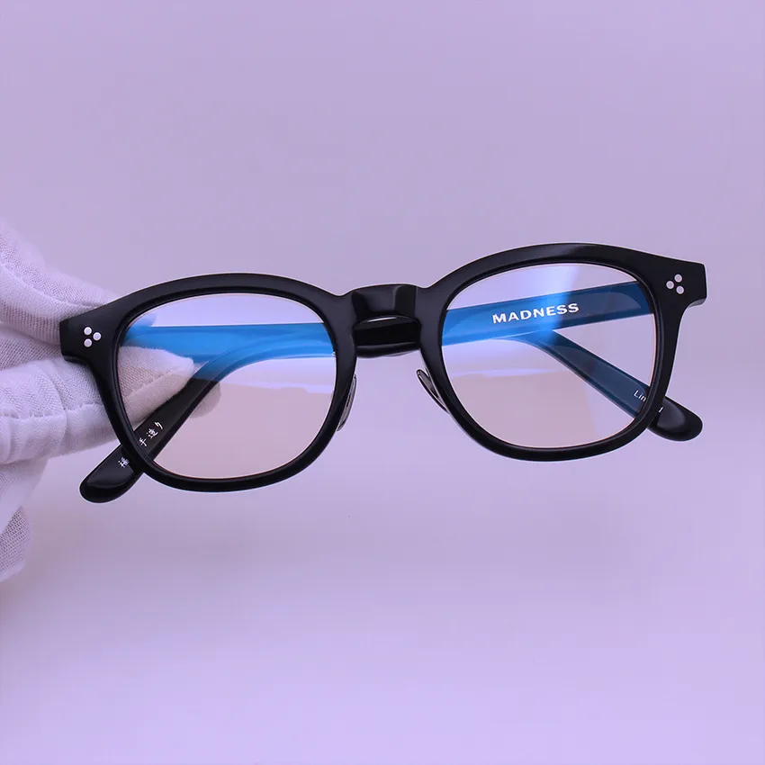 Homens de óculos opitcal Óculos de óculos retro redondo óculos de óculos de óculos de moldura miopia de óculos de miopia