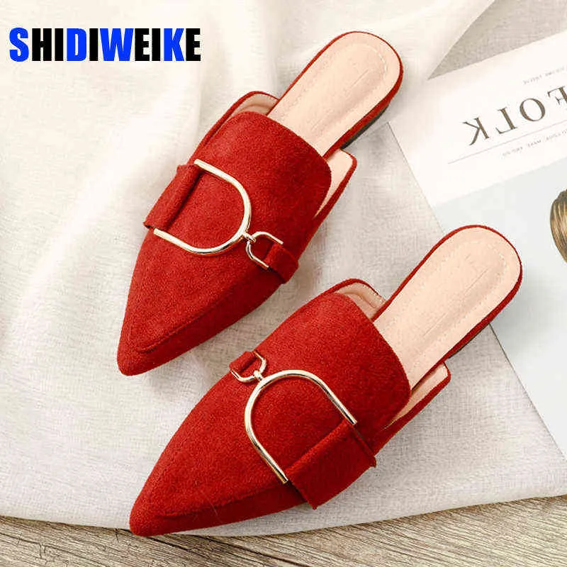 Slippers Lente Designer Outdoor Schoenen Vrouw Muilezels Platte Slippers Sandalias De Verano Para Mujer Zapatos De Mujer Calzado Ac876 220427