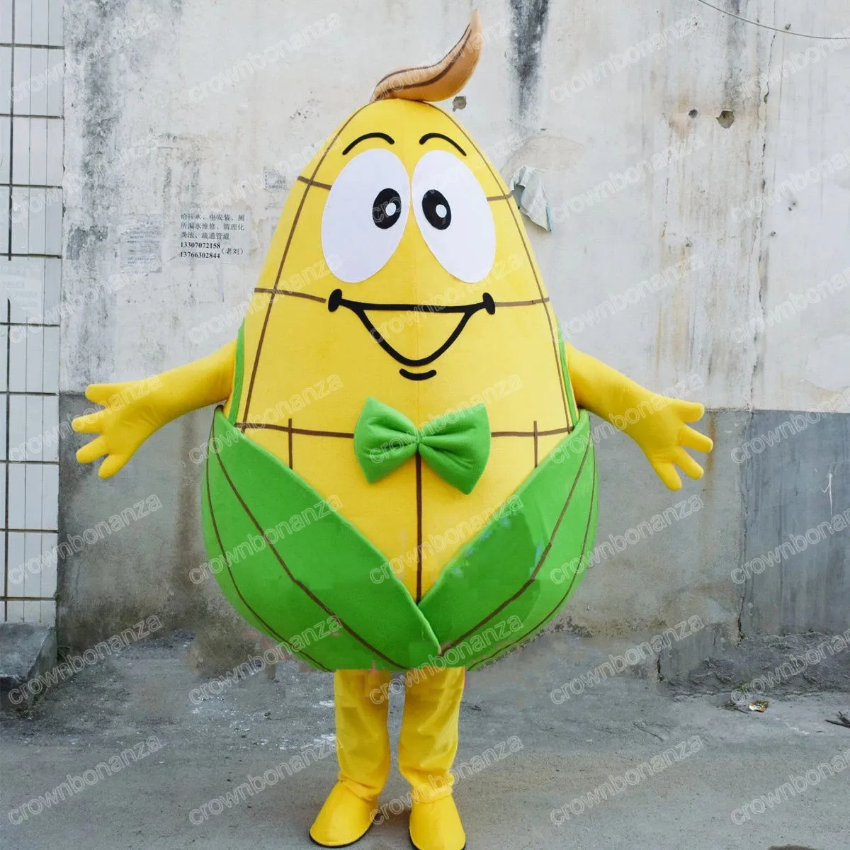 Halloween Corn Mascot Costumes Cartoon Mascot Grönsaker Apparel Performance Carnival Adult Size Promotional Advertising Clothings