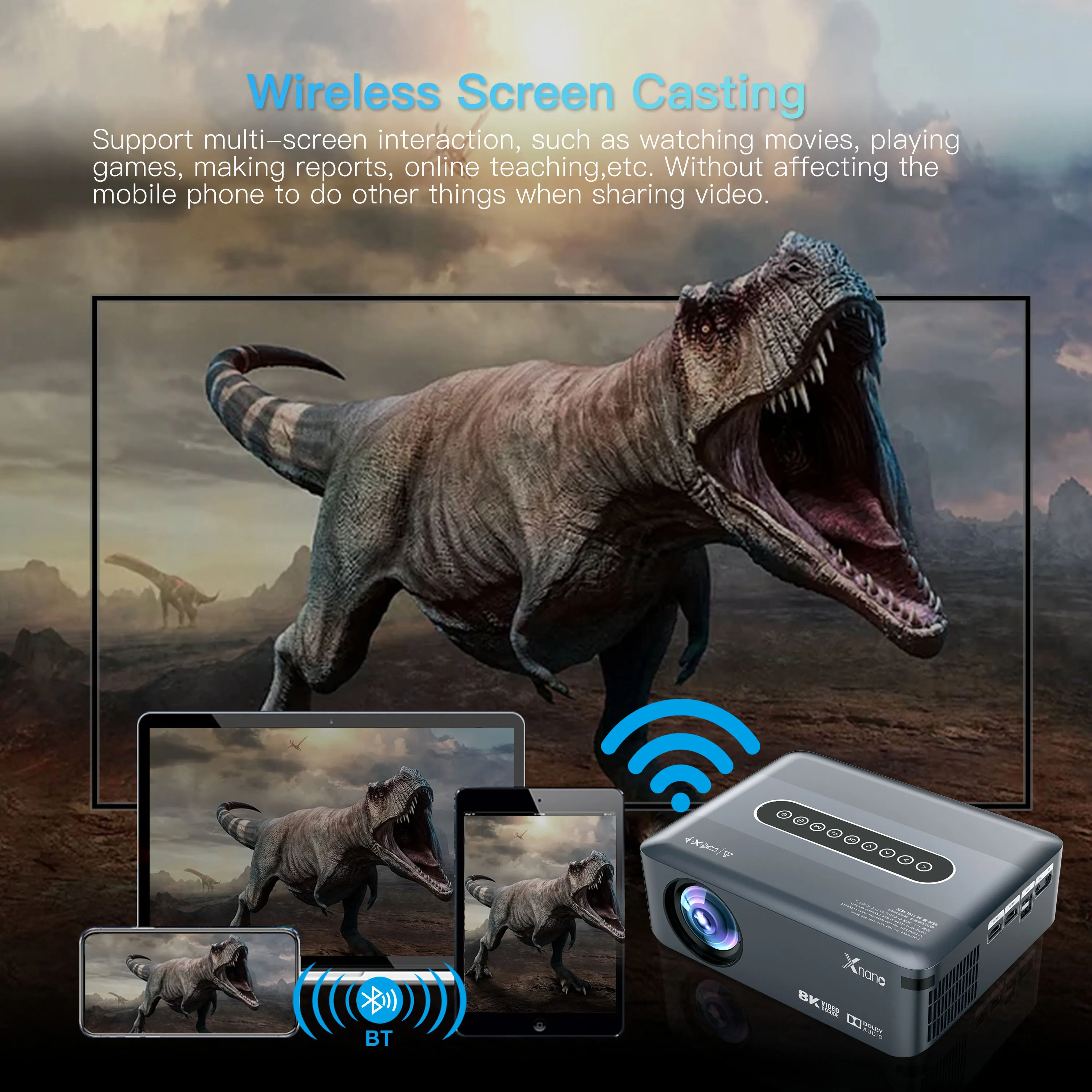 Transpeed Rpojector Xnano X1 Transpeed Android Projector 1080P Amlogic... From ...