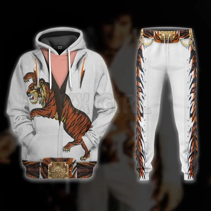 Chándales de hombre PRL TIGER 3D impreso hombres para mujeres Casual Hip Hop sudaderas con capucha pantalones de chándal Cosplay ropa de hombre