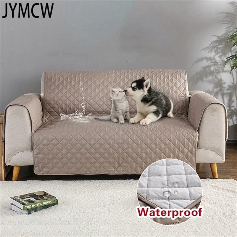 Quilted Anti wear Sofa Covers for Dogs Pets Kids Anti Slip Couch Recliner Slipcovers Armchair Furniture Protector 1 2 3 Seater 220617