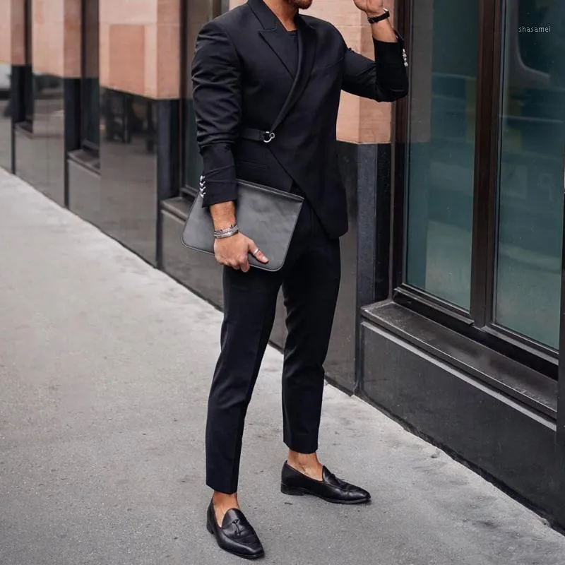 Black suit hot sale casual look
