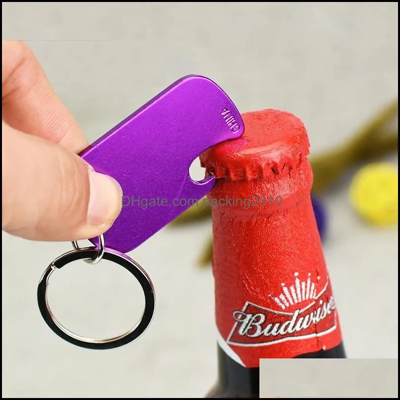 Dog Tag Opener Aluminum Alloy Military Pet Dog ID Card Tags with Opener Portable Small Beer Bottle Opener