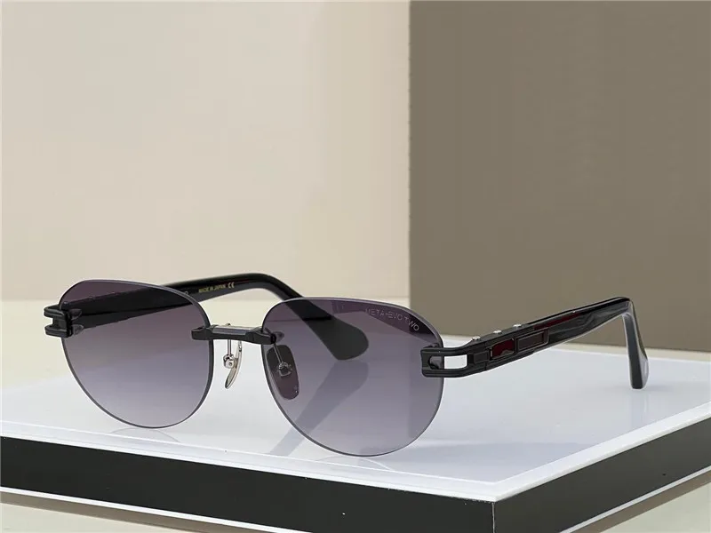Rimless Oval Sunglasses - Trendy Metal Frame UV400 Protection Unisex Shades - View #2