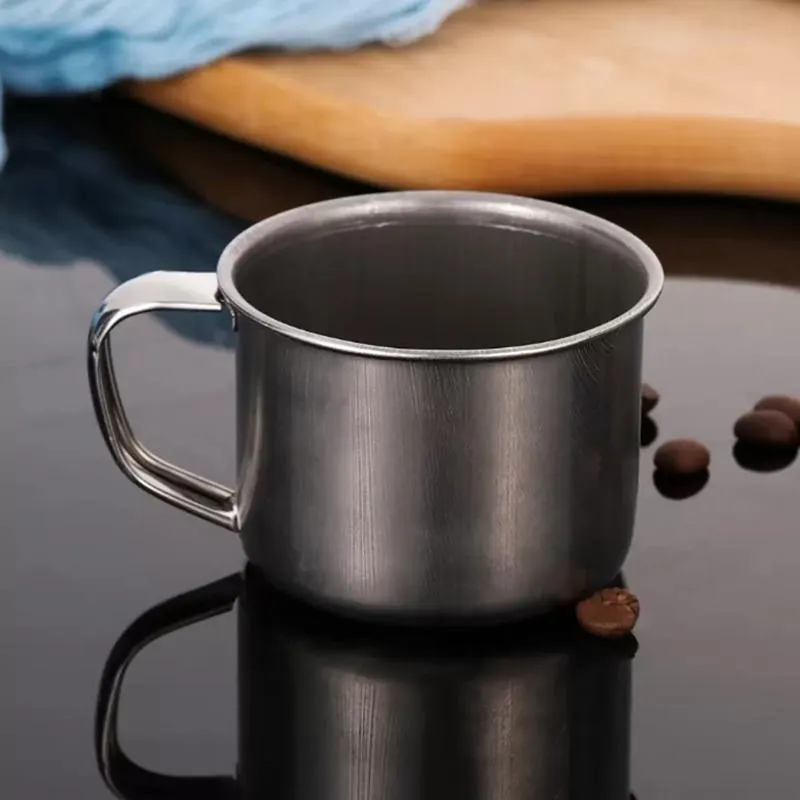 For Camping/Travel/Home Use cup 200ML Portable Outdoor Travel Stainless Steel Coffee Cups Tea Mug Cup LK0041