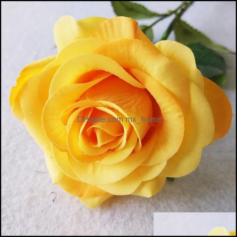 Artificial Flower rose Faux Floral Greenery Wedding bouquet Home Office party decoration