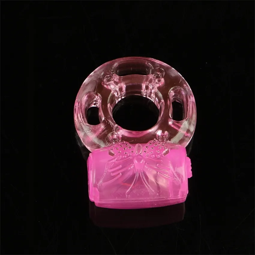 Sex leksaker masager penis kuk massager leksak fjäril vibration ring rolig lås fin kristall elektronisk vuxen tillbehör ivum