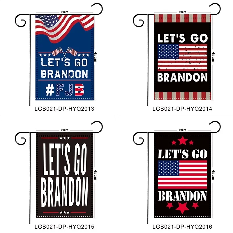 Let's Go Brandon Garden Flag 30 45cm USA الرئيس Biden FJB Flight Flags Yard Decoration Flags American Banner الحلي SXJun24