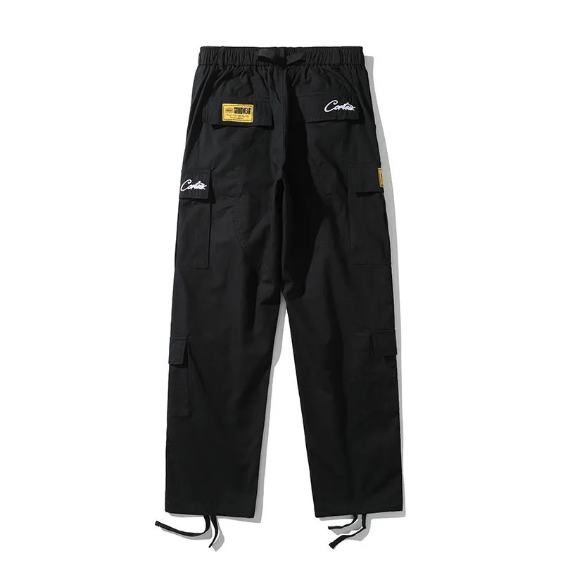 Pantaloni cargo casual alti multi-tasche da strada 2024 Pantaloni larghi oversize dritti da uomo Pantaloni hip-hop da coppia Sport Hot