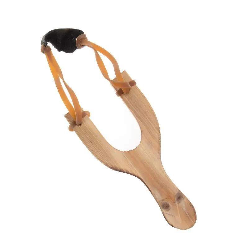 childrens wooden slingshot rubber rope traditional hunting tools for children outdoor play slingshot exercise children aiming shooting toy