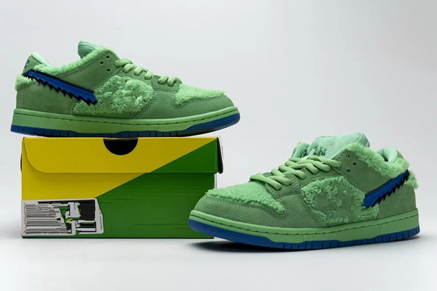 Grateful Dead SB Low Pro QS Basketball Suede Skateboard Sneakers Baby Bear  Green Overlays For Men/Women Outdoor Sports From Mbh88, $17.21