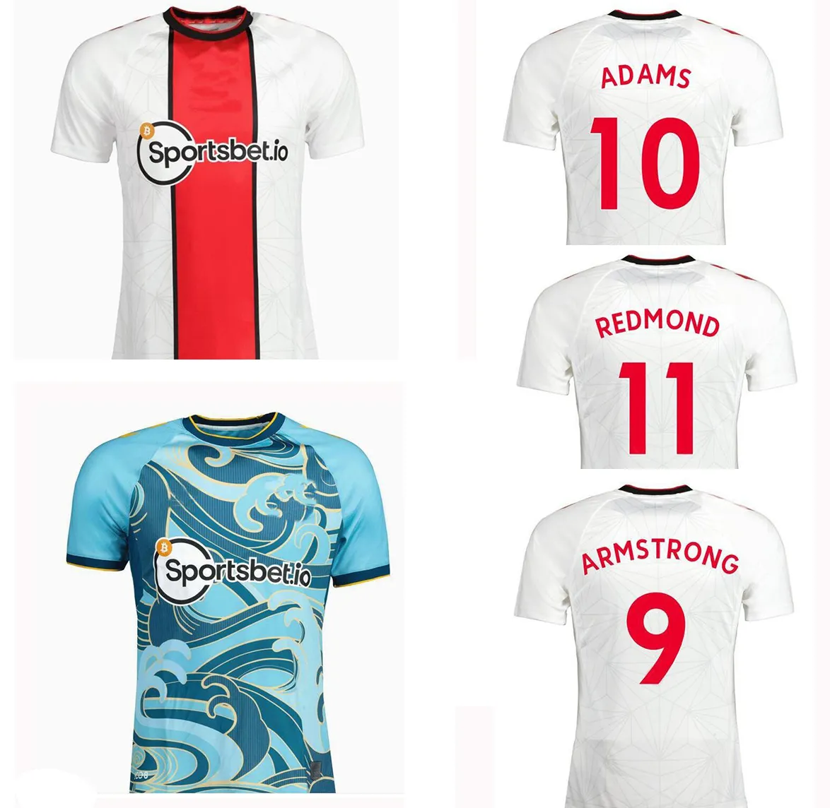 10 ADAMS Customized 22-23Thai Quality Soccer Jerseys Kingcaps Dropshipping Accepted Custom Football Wear 9 ARMSTRONG 8 WARD-PROWSE 6 ROMEU 11 REDMOND 24 ELYOUNOUSSI