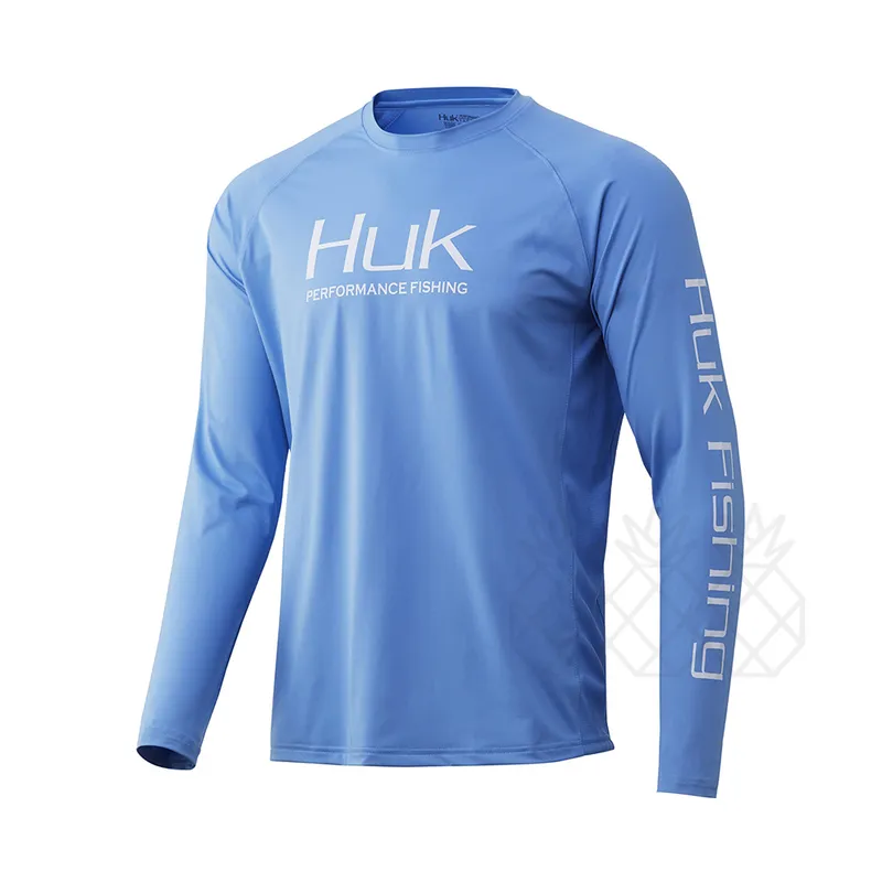 HUK Pursuit Chemise à manches longues pour femme | Chemise performante + protection solaire, Jaune citron