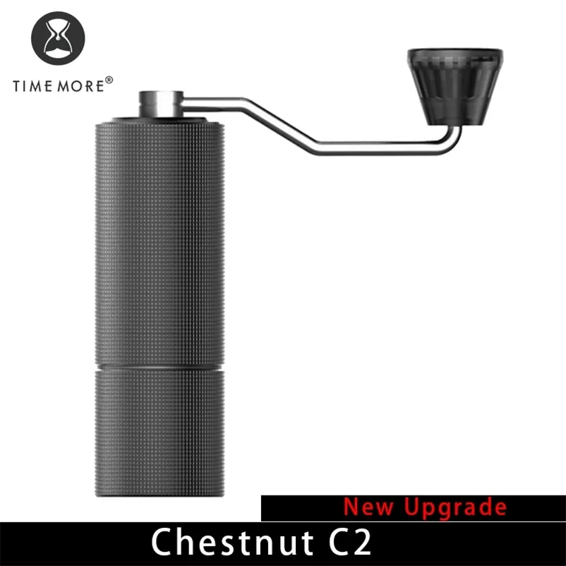 TimeMore Store Chestnut C2 Up Manual Coffee Grinder Capacity 25g Handjusterbar stålkärna Burr för kök Skicka rengöringsborste 220509