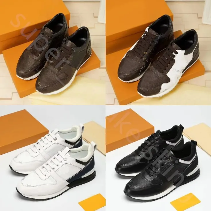 Klasik Erkek Eğitmenler Tasarımcı Ayakkabı Vintage RUN AWAY Sneaker Luxurys Chaussures Eğitmenler Rock Runner Kutusu Ile Rahat Ayakkabı 38-45