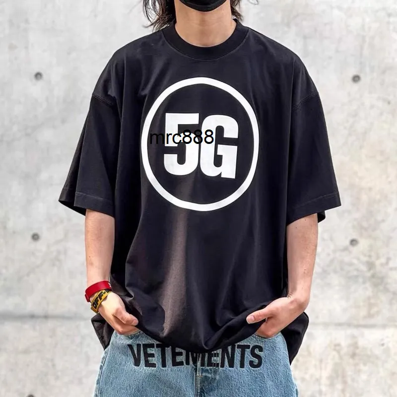 High version summer new wittermeng events letter print simple men's and women's loose short sleeve T-shirt