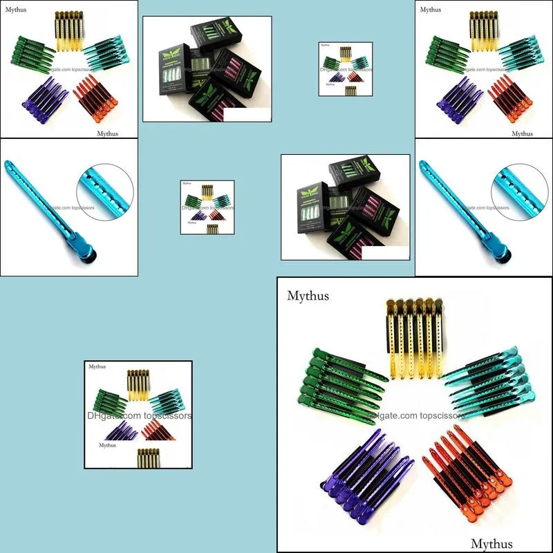 Professional Salon Cutting Coloring Perming Hair Clips,12Pcs/Box Metal Alligator Hair Pins,Hairdresser Styling Hair Accessories