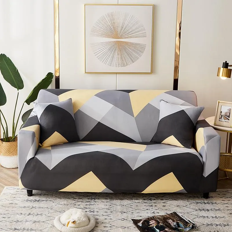 Stuhlabdeckung floral bedrucktes Sofa Deckel elastisch für Wohnzimmer Moderne Schnitt Eckbezug Sessel Couch Coverchair