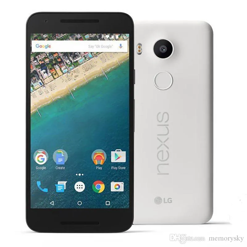 Odnowione telefony komórkowe Google Nexus 5x H790 Oryginalne odblokowane GSM 4G LTE Android 5.2 '' 12,3MP Hexa Core RAM 2GB ROM 16/32GB Smart Phone