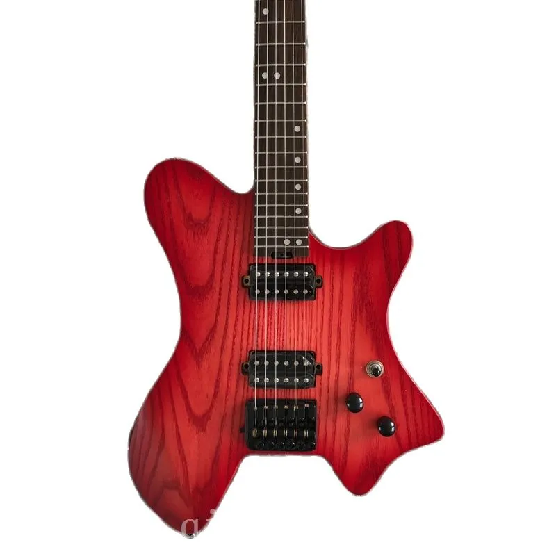 Headless Electric Guitar Portable Travel Guitar Xylophone Charcoal