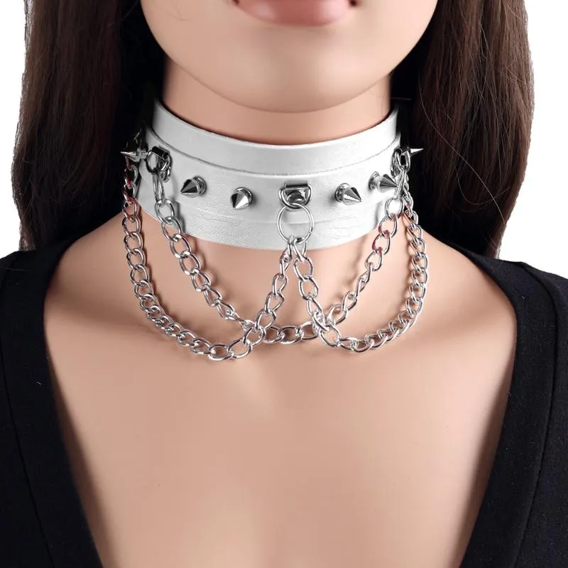 Spike Choker Collar Women Goth Chokers Necklace