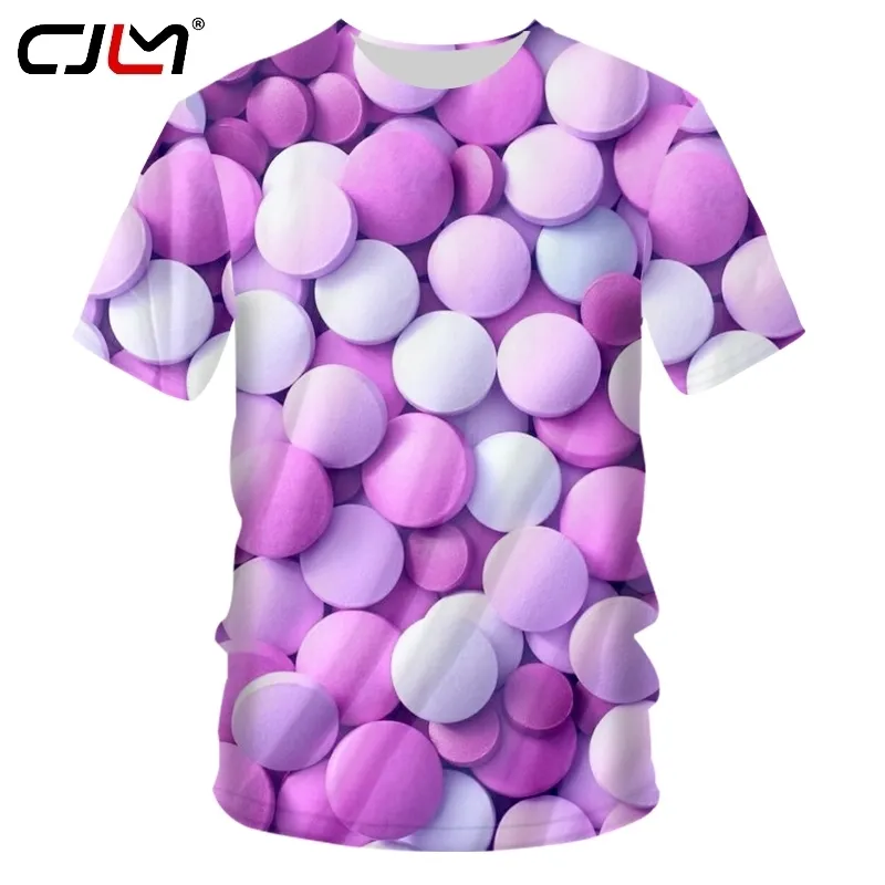 Mode Mann O Neck T-shirt 3D Medizin Zucker Lustige T-shirt Streetwear Herren T-shirt Halloween Übergroßen Trainingsanzug 220623