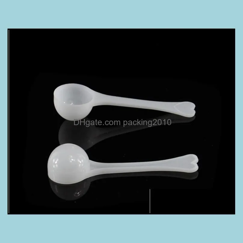 1000pcs 3g spoon 3 gram 6ml food grade pp milk powder liquid round-bottomed spoon plastic scoop sn131