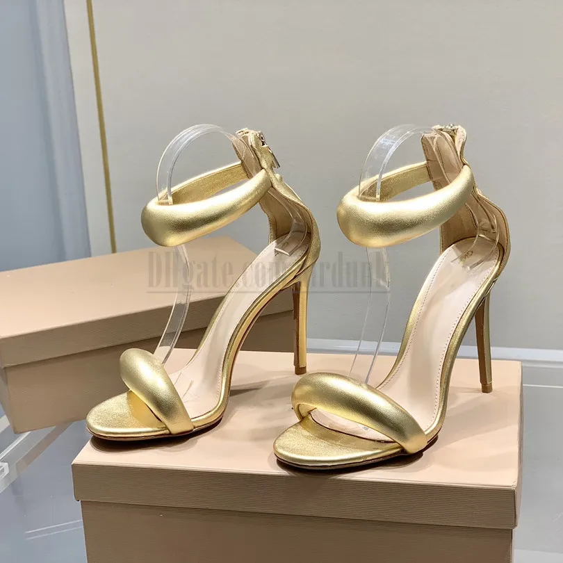 Alta qualidade Gianvito Rossi 10 5 cm salto agulha sand lias sapatos de salto alto para mulheres sand lias de designer de luxo preto salto tira