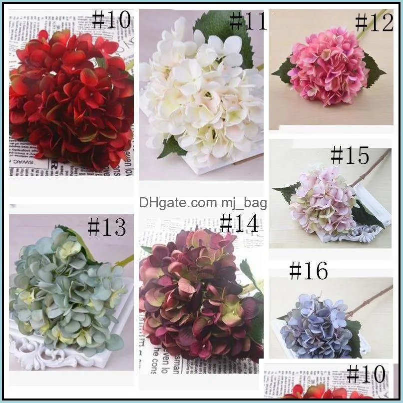 pure color artificial flower fashion artificial silk real touch flower home holiday party wedding decorative flowers wy392w