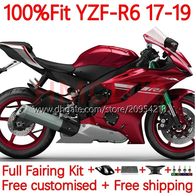 حقن القالب معرض ل yamaha yzf-r6 yzf600 yzf r6 r 6 600 cc 17-22 هيكل السيارة 28no.13 yzfr6 17 18 19 20 21 22 yzf-600 2017 2018 2018 2020 2021 2022 OEM Gloss Red Red