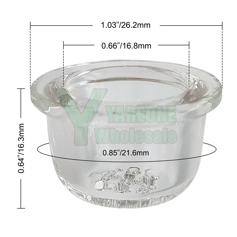 Terrestrial Series Glass Water Pipe Replacement Bowl