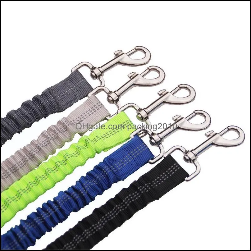 pet dog cat car seat belt safety leads vehicle seatbelt harness elastic reflective dog seatbelt harness bungee dog leash clip