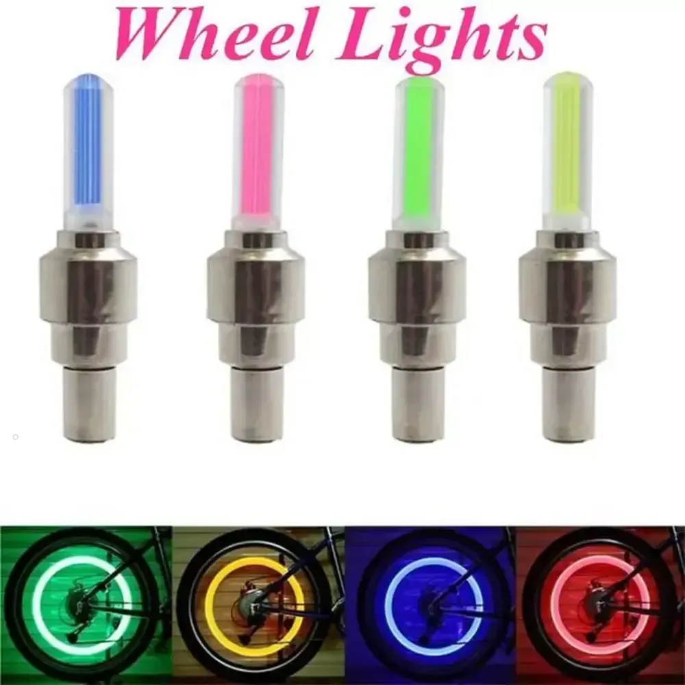 2 Days Delivery!!! Firefly Spoke LED Wheel Valve Stem Cap Tire Motion Neon Light Lamp For Bike Bicycle Car Motorcycle FY4324 SSR