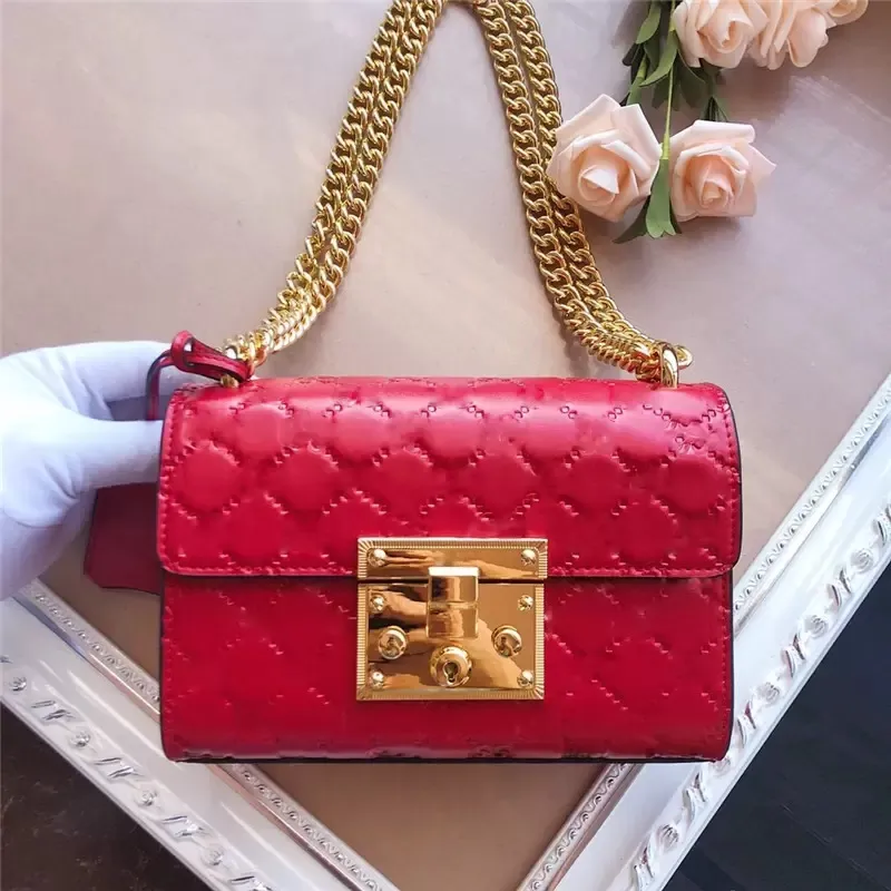 Luxury Brand Shoulder Bags bags handbags purses Padlock Shima Small Chain Shoulder Bag Bee printing Canvas women fashion Crossbody Bags high quality LI24