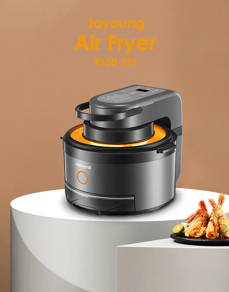 Joyoung 5L Gray Air Fryer Electric Baking Oven Multifunction Deep Fryer ...