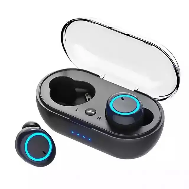TWS Y50 Bluetooth -hörlurar Touch Control Headset Utomhus trådlöst hörlur med laddningsboxar öronsnäckor